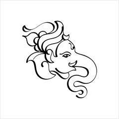 Ganesha Pen Ink Style M_2009011