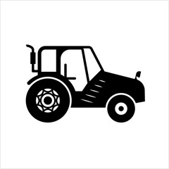 Tractor Icon, Farm Automobile Icon
