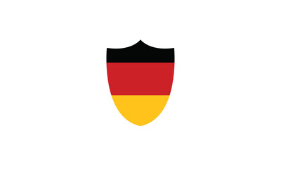 Germany flag shield vector illustration