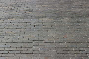 Perspective view of paving stones. Abstract texture for background.