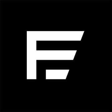 Initial letter ef logo template design  Vector , Letter ef Logo Design Vector Illustration, combination letter ef logo design template vector image