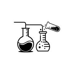  Medical Test tube Icon Vector Illustration.