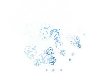 Light Pink, Blue vector background with wry lines.