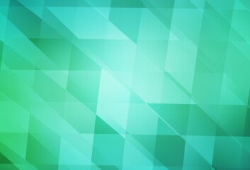 Light Green vector backdrop with rhombus.