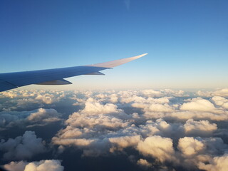 Fototapeta premium view from airplane window