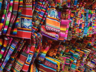 Fototapeta na wymiar colorful bags in the market