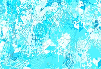 Light Yellow vector abstract design with trees, branches.