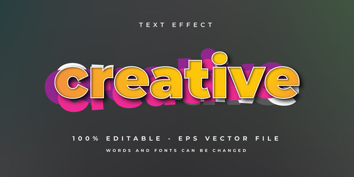 Creative Color Text Effect