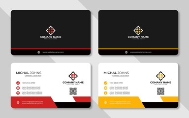 Corporate business card design template