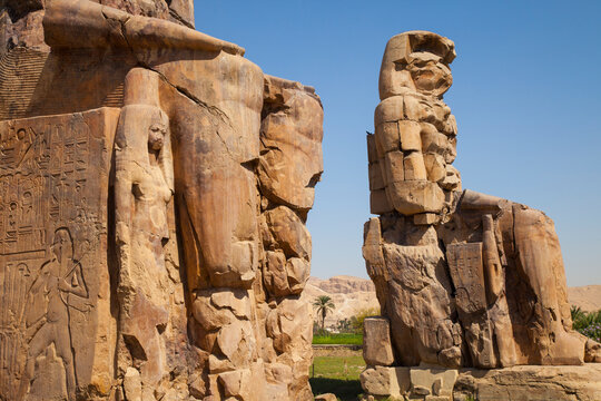 Colosos de Mennon, Luxor, Valle del Nilo, Egipto