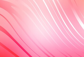Light Pink, Yellow vector texture with curved lines.