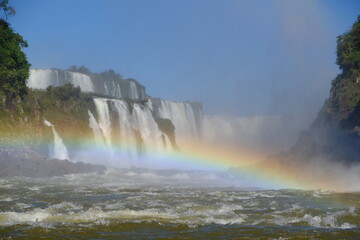 Brazil Foz do Iguacu - Iguazu Falls Lookout to Devil Throat - Las Cataratas del Iguazu