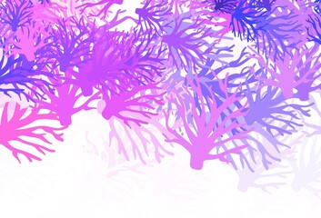 Fototapeta na wymiar Light Pink, Yellow vector elegant pattern with branches.