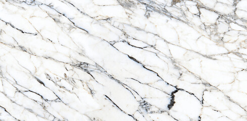 Naklejka na ściany i meble White statuario marble with gray veins, white tiles marble, glossy statuarietto slab marble stone texture for digital wall and floor tiles used for kitchen, bathroom countertops.