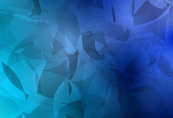 Obraz premium Light BLUE vector pattern with random polygonals.
