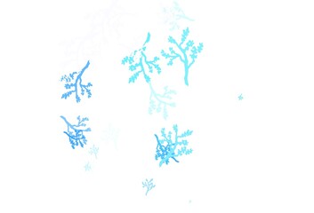 Light BLUE vector natural artwork with sakura.