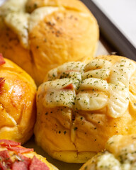 Korean Garlic Bread with Smoked Beef