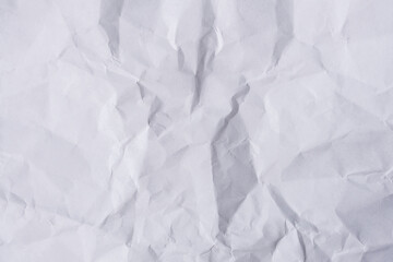 White crumpled paper texture