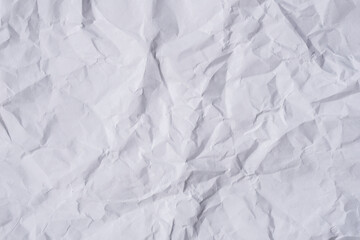 White crumpled paper texture