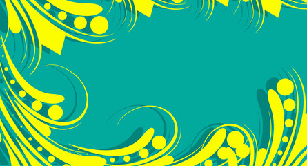 colorful swirl floral design backdrop for cards and banner.