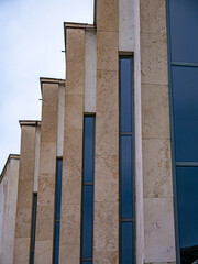 Windows of an office building in Gyor, Hungary