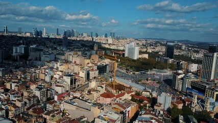 Cityscape Istanbul, Turkey. Photo from the bird's-eye view