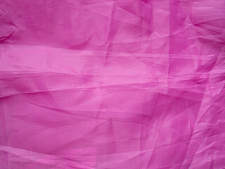pink crumpled fabric for background