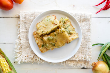 Tempe Mendoan is a traditional food from Indonesia