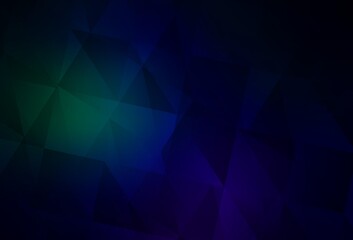 Obraz premium Dark Blue, Green vector abstract mosaic pattern.