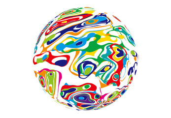 イラスト　球体　イメージ