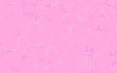Light Pink, Yellow vector background with forms of artificial intelligence.