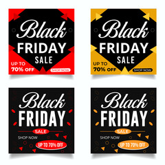 Black Friday  Sale Social Media Post Banner Design