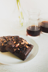 chocolate cake with nuts