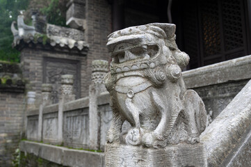 Naklejka premium Summer scenery of Gulongzhong Scenic Area in Xiangyang, Hubei, China