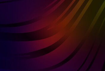 Dark Green, Red vector colorful abstract background.