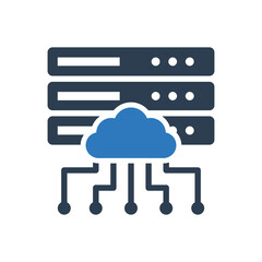 cloud database connection icon - data center network icon