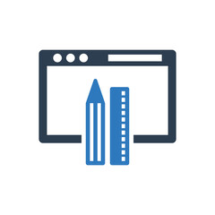 web development icon - Creation design icon