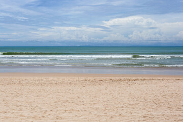 Fototapeta na wymiar Blue ocean sea water landscape seascape at Patong Beach, Phuket, Thailand