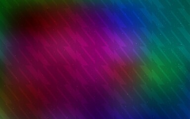 Fototapeta premium Dark Multicolor vector pattern with sharp lines. Colorful shining illustration with lines on abstract template. Pattern for your busines websites.
