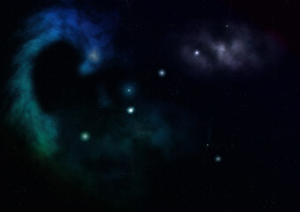 Obraz na płótnie Canvas Being shone nebula