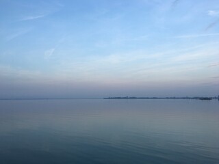 Lagune von Venedig mit dem Boot auf dem Weg nach Murano