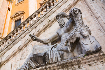Obraz premium Palazzo Senatorio, Campidoglio Square, Rome, Italy, Europe