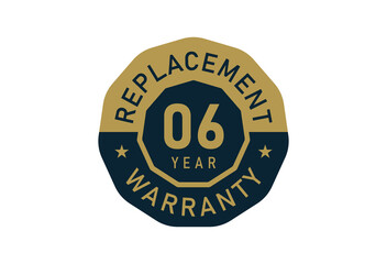 6 year replacement warranty, Replacement warranty images