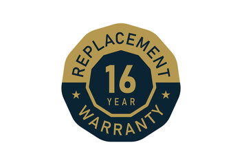 16 year replacement warranty, Replacement warranty images