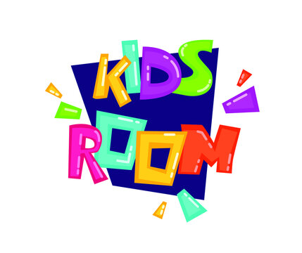 Emblem Kids Room. Logo. Vector illustration.