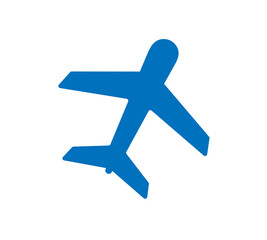 Fototapeta premium Airplane icon logo isolated symbol vector illustration isolated on white.