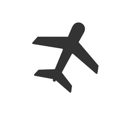 Obraz premium Airplane icon logo isolated symbol vector illustration isolated on white.
