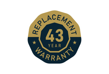 43 year replacement warranty, Replacement warranty images