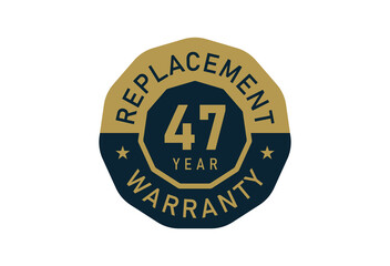 47 year replacement warranty, Replacement warranty images