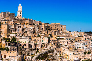 Fototapeta premium Panoramic view of Matera, Basilicata, Italy